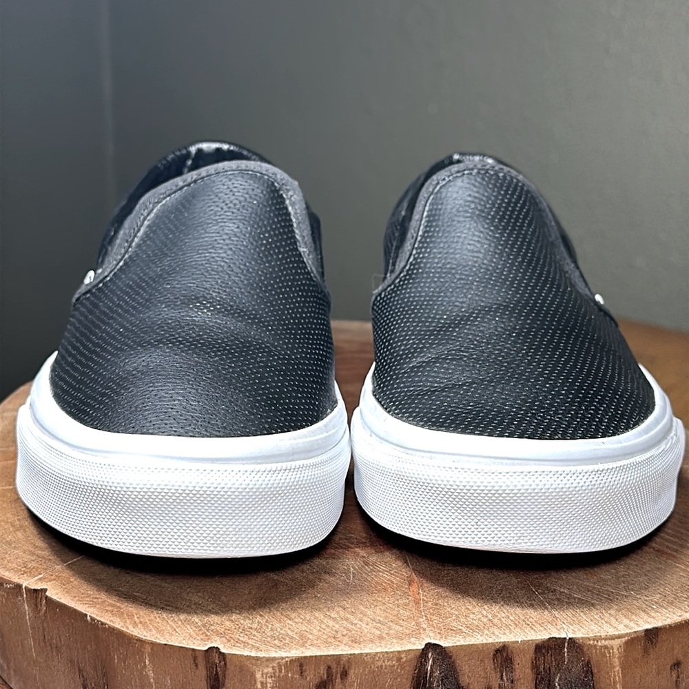 VANS Asher Perforated Leather Slip-On (Unisex - Men’s 7, Woman’s 8 1/2) - Picture 3 of 16